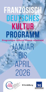 Titelblatt des Programmhefts des DFK für 2026-1